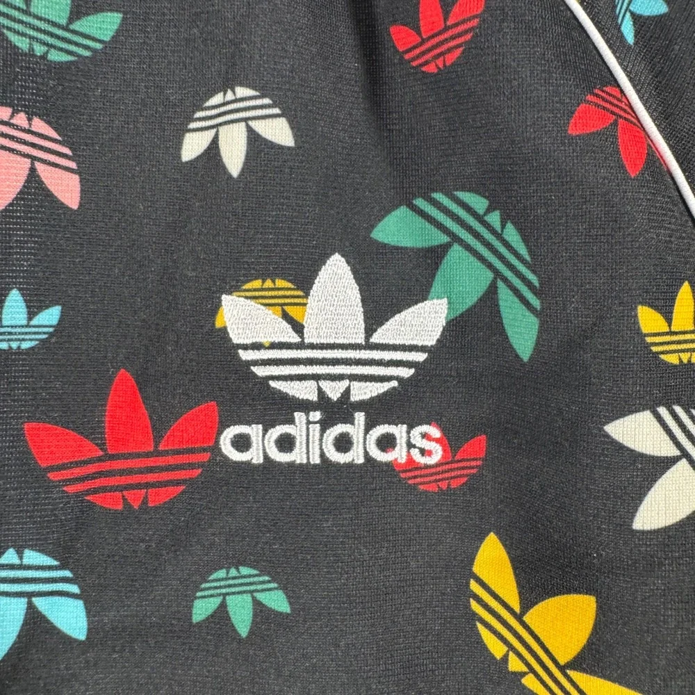 Adidas Originals Multi Color Trefoil Logo Track Jacket Black FM4892 Kids XL